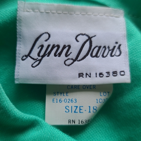 1980s Lynn Davis dress size 18 - Picture 6 of 7